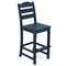 30 Inch Outdoor Bar Stool with Footrest HDPE All-Weather Tall Chair for Patio or Balcony